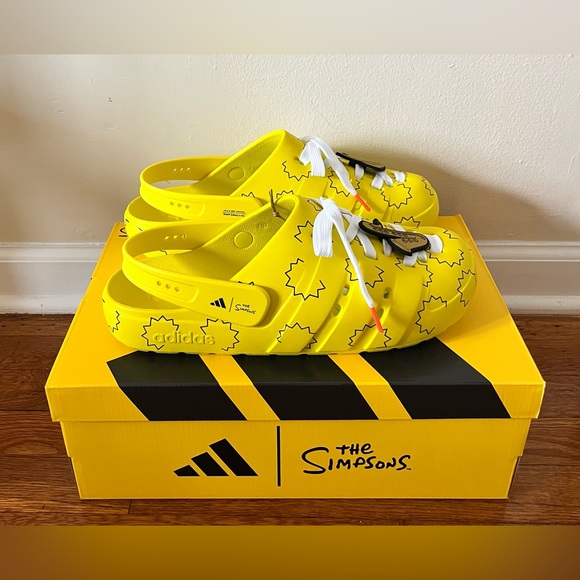 Adidas ADILETTE CLOG - SIMPSON \'Yellow\'  HQ2580 SIMPSONS Men Size 9,10,11,12&13 main image 6